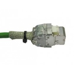 CONECTOR RJ45 HEMBRA SFTP CAT6A CODO