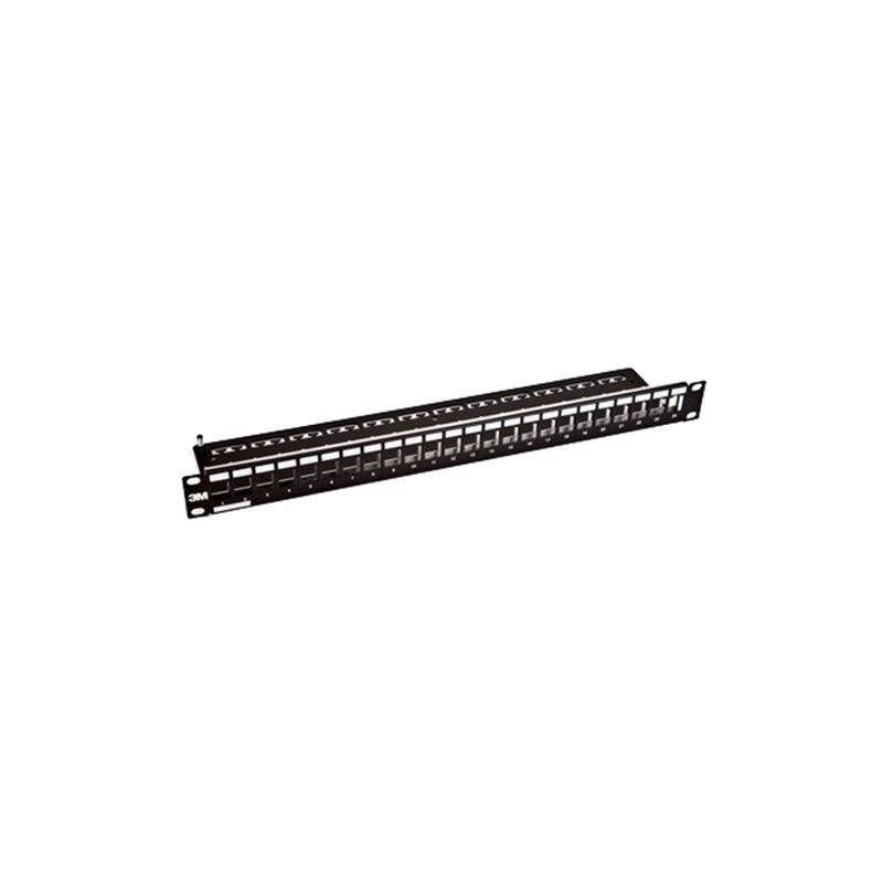 PANEL 19" 24P RJ45 VACIO VOLITION 3M NEG
