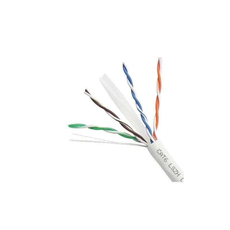 CABLE UTP CAT6 RIGIDO BLANCO LSZH GENERA