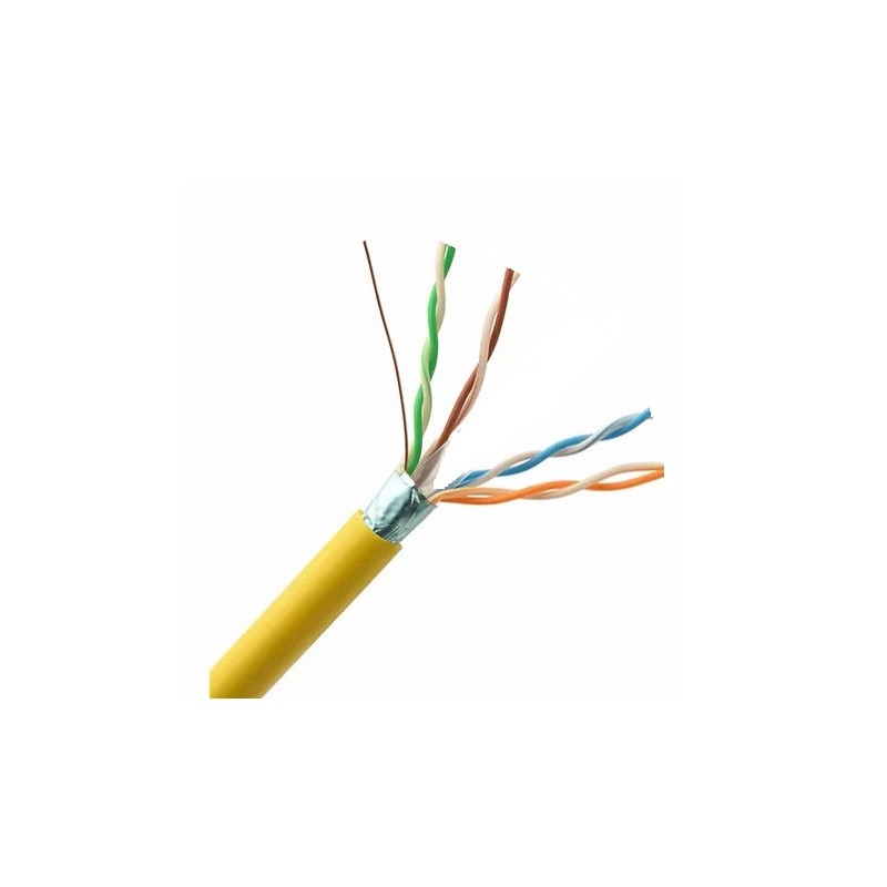 CABLE FTP CAT6 FLEXIBLE AMARILLO LSZH
