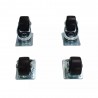KIT 4 RUEDAS RACK 2 de ellas CON BLOQUEO