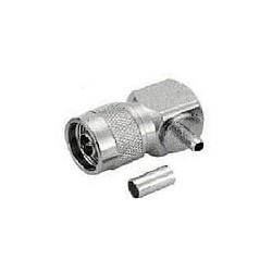 CONECTOR N MACHO RG58 CODO 90º CRIMP