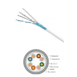 CABLE SFTP CAT6A RIGIDO BLANCO LSZH
