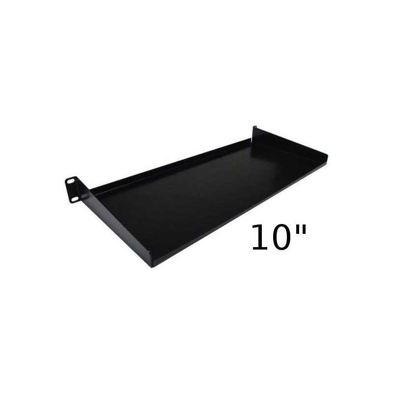 BANDEJA 10" 1U FRONTAL FONDO 160mm NEGRA