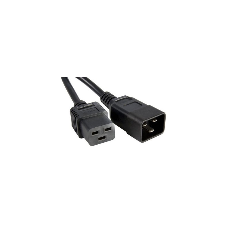 CABLE ALIMENTACION C19 H-C20 M 2M NEGRO