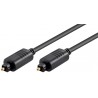 CABLE AUDIO TOSLINK M-M 5MTS NEGRO ø 5