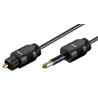 CABLE AUDIO TOSLINK M-MINIJACK 3,5mm 2M