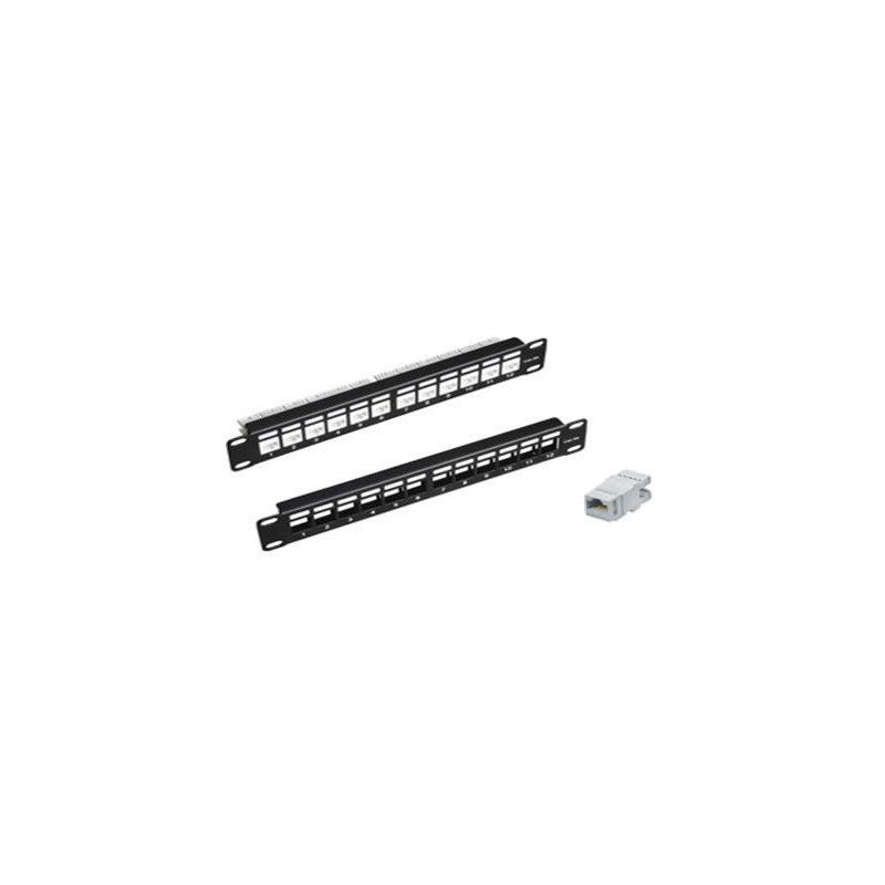 PANEL 10" 12P RJ45 VACIO NEGRO
