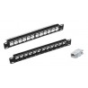PANEL 10" 12P RJ45 VACIO NEGRO