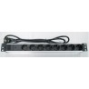 REGLETA 19" 8 TOMAS SCHUKO SIN/INT+LED A