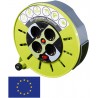 ENROLLADOR ALARGADOR 8m 4xSchuko C/I+LED
