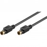 CABLE SVHS MINIDIN 4P M-M 2MTS NEGRO