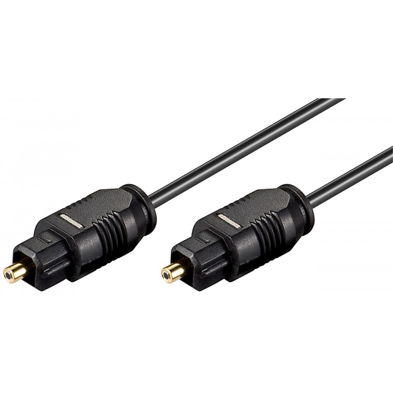 CABLE AUDIO TOSLINK M-M 1,5MTS NEGRO