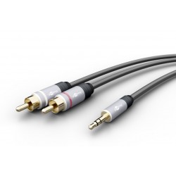 CABLE MINIJACK M-2xRCA M 3M...