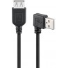 CABLE USB A 2.0 M CODO-H 0,3M NEGRO DRCH