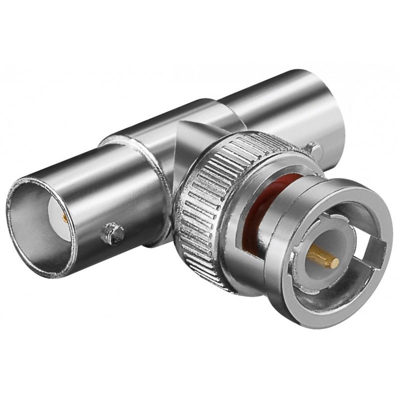 ADAPTADOR BNC M-2 HEMBRAS EN "T"