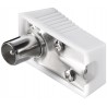 CONECTOR PAL ANTENA M CODO BLANCO
