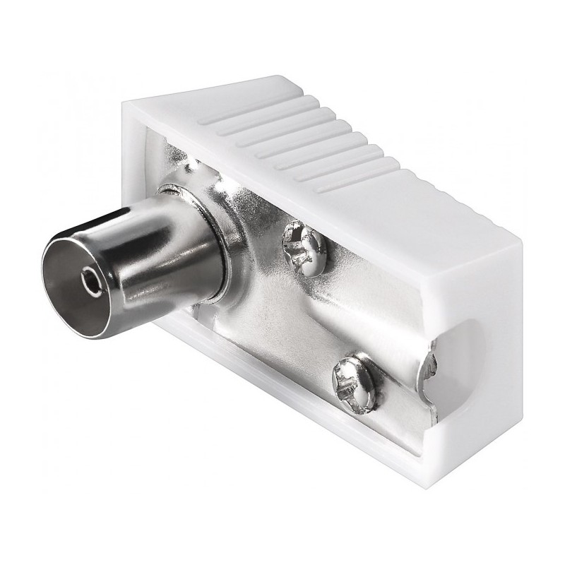 CONECTOR PAL ANTENA H CODO BLANCO