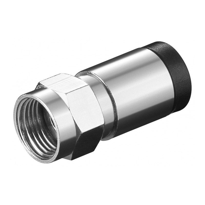 CONECTOR F MACHO COMPRESION 7mm COBRE
