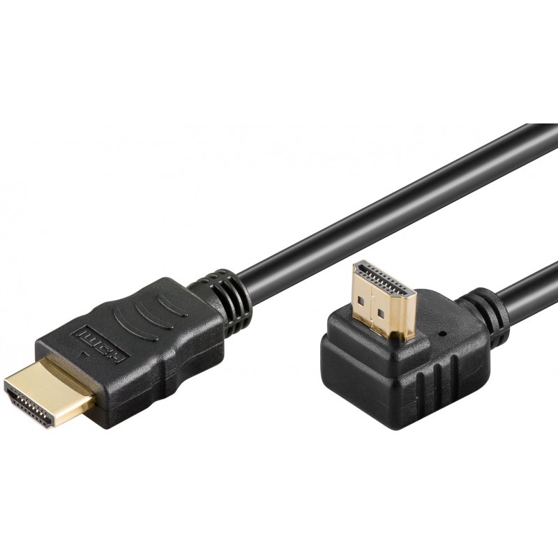 CABLE HDMI M Recto-M Codo 4K 2M (90º)