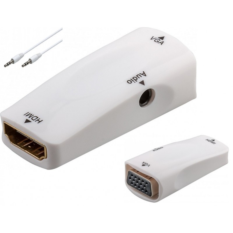 ADAPTADOR HDMI H a VGA H + AUDIOPASTILLA