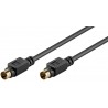 CABLE SVHS MINIDIN 4P M-M 2MTS NEGRO