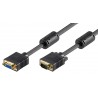 CABLE VGA M-H 5MTS NEGRO CON FERRITA