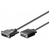 CABLE DVI-A (12+5) M-VGA M 3MTS NIKEL