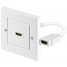 ROSETA EMPOTRABLE 1 x HDMI H-H BLANCO