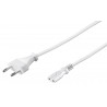 CABLE ALIMENTACION RED-FORMA 8 1,5M BLAN
