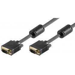 CABLE VGA M-M 2MTS NEGRO CON FERRITAS