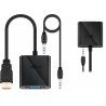 ADAPTADOR HDMI M a VGA H+AUDIO 15cm NEGR