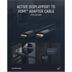 CABLE DISPLAYPORT M-HDMI MACHO 2M 4K60 c