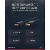 CABLE DISPLAYPORT M-HDMI MACHO 5M 4K60 c