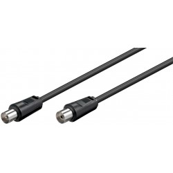 CABLE ANTENA MACHO HEMBRA 20M NEGRO RECT