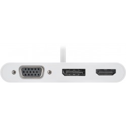 ADAPTADOR USB C M-VGA+HDMI+DP