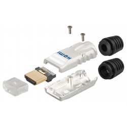 CONECTOR HDMI MACHO SOLDAR + CARCASA MET