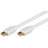 CABLE MINIDP M-M 3M BLANCO Thunderbolt