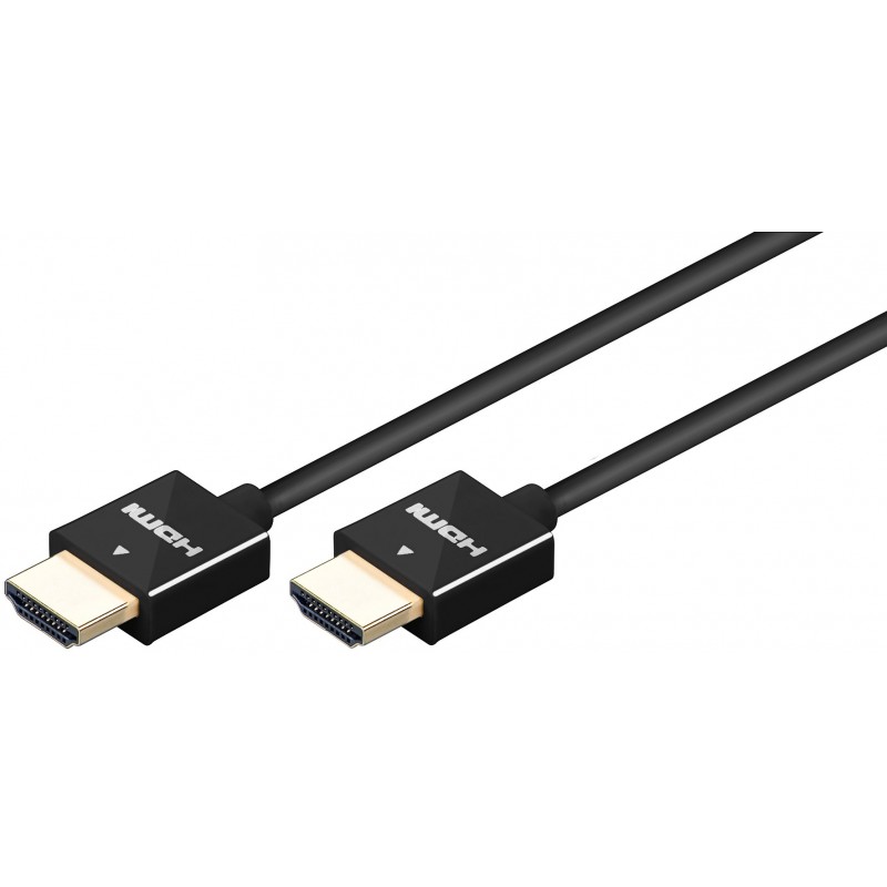 CABLE HDMI M-M 4K 2M NEGRO SLIM