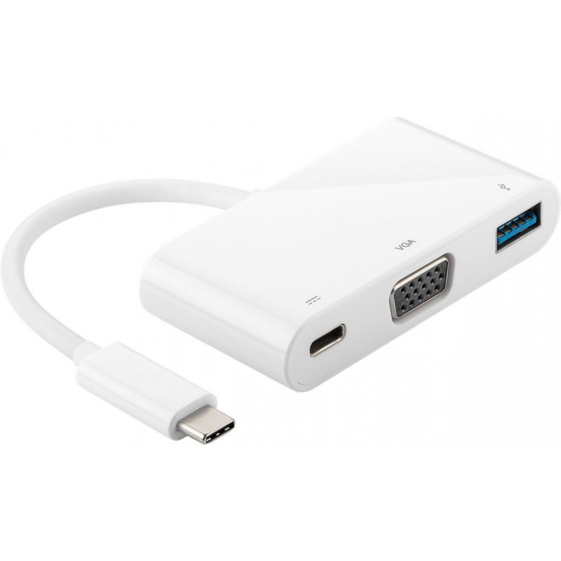 ADAPTADOR USB C M-VGA H+USB 3.0+USB C