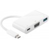 ADAPTADOR USB C M-VGA H+USB 3.0+USB C
