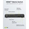 SWITCH HDMI 4 ENTRADAS 2 SALIDAS+MA 4K30
