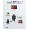 SWITCH HDMI 2 ENTRADAS 1 SALIDA "BOTON"