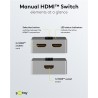 SWITCH HDMI 2 ENTRADAS 1 SALIDA "BOTON"