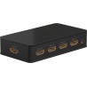 SWITCH HDMI 4 ENTRADAS 1 SALIDA+MANDO 4K