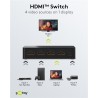 SWITCH HDMI 4 ENTRADAS 1 SALIDA+MANDO 4K