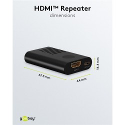 AMPLIFICADOR HDMI H-H 4K@60Hz hasta 20M