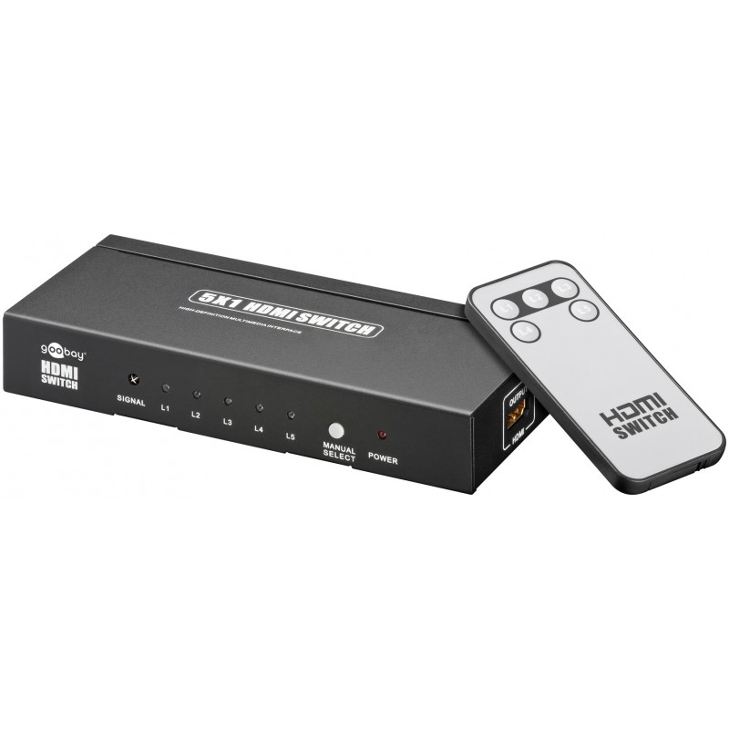 SWITCH HDMI 5 ENTRADAS 1 SALIDA+MANDO