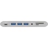 ADAPTADOR USB C M-VGA+HDMI+RJ45+3XUSB+1C