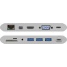ADAPTADOR USB C M-VGA+HDMI+RJ45+3XUSB+1C